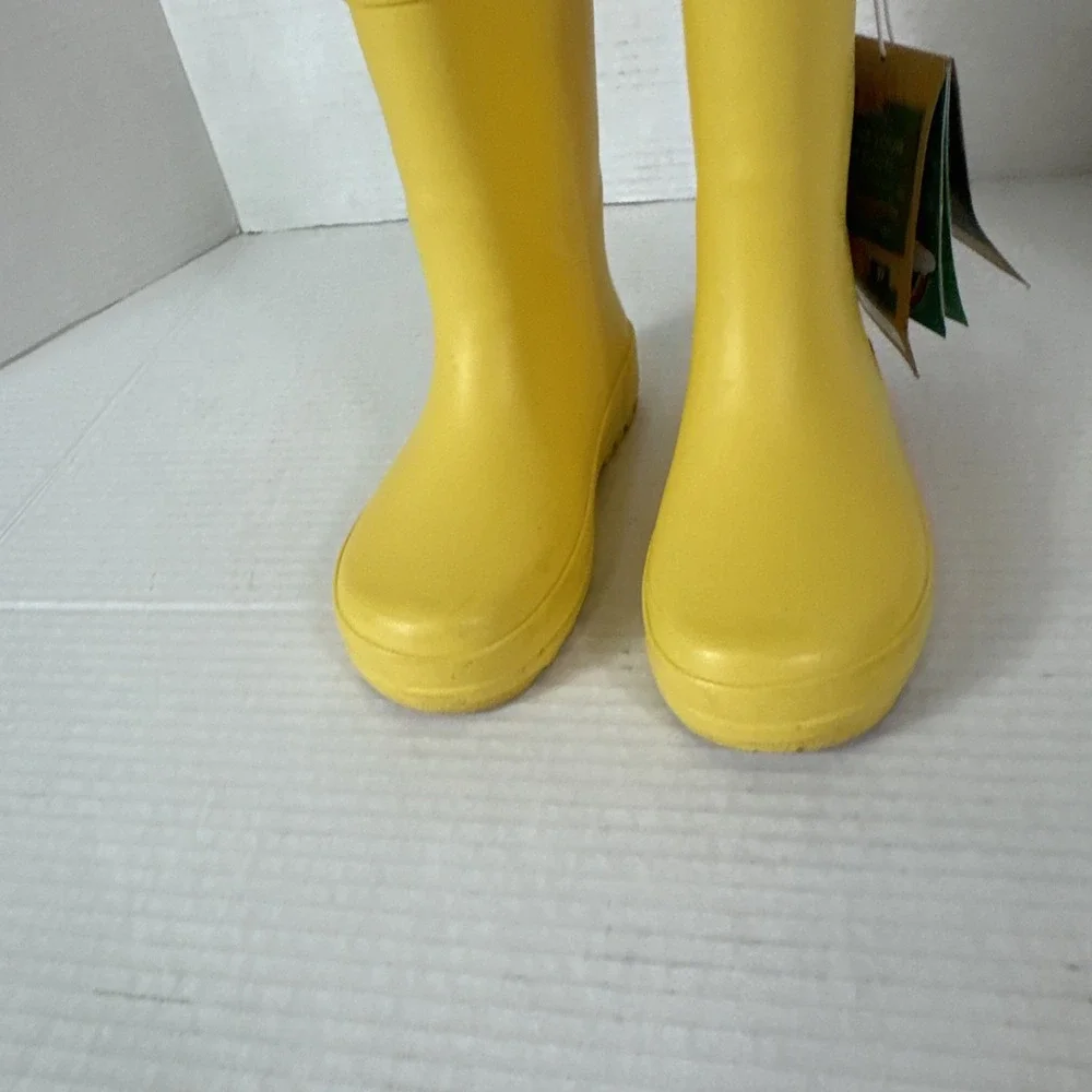 LoneCone Unisex Toddler Kids 9T Rainboots Yellow Matte NWOB